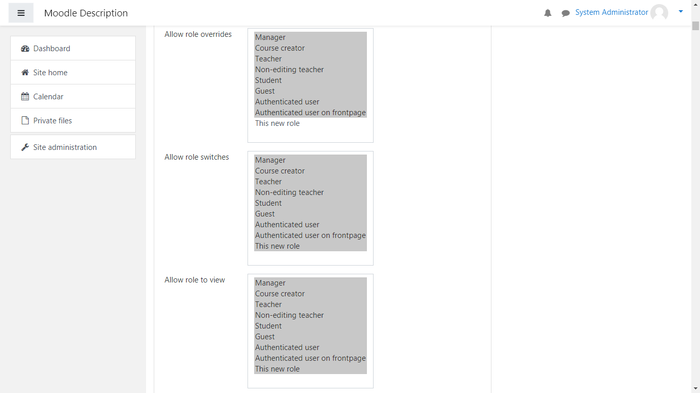 moodle role_assignments