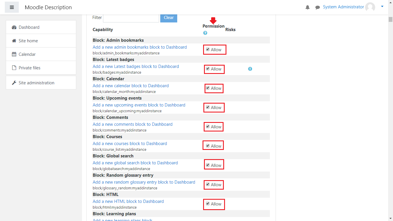 moodle role_assignments