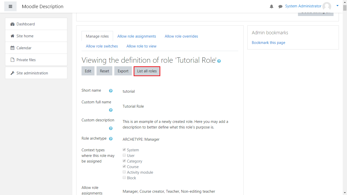 moodle role_assignments