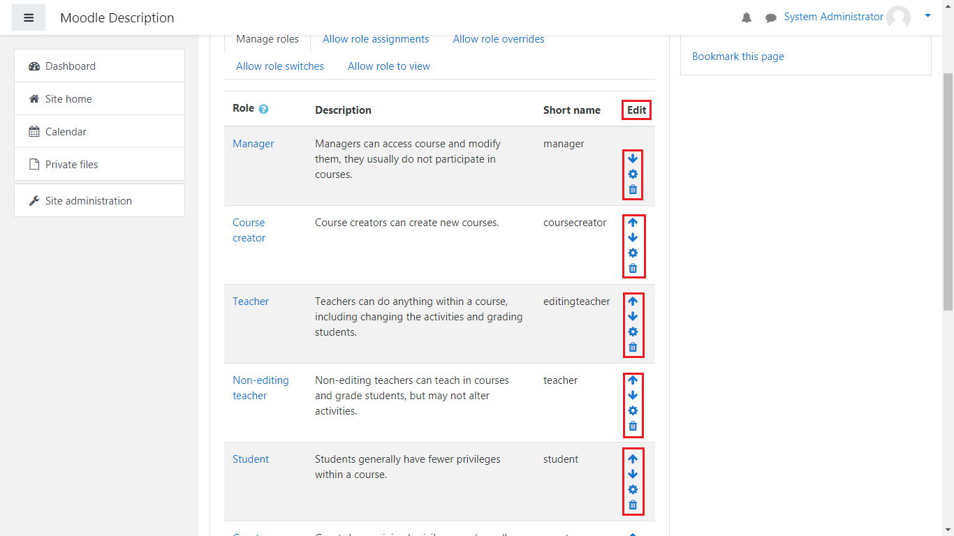 moodle role_assignments